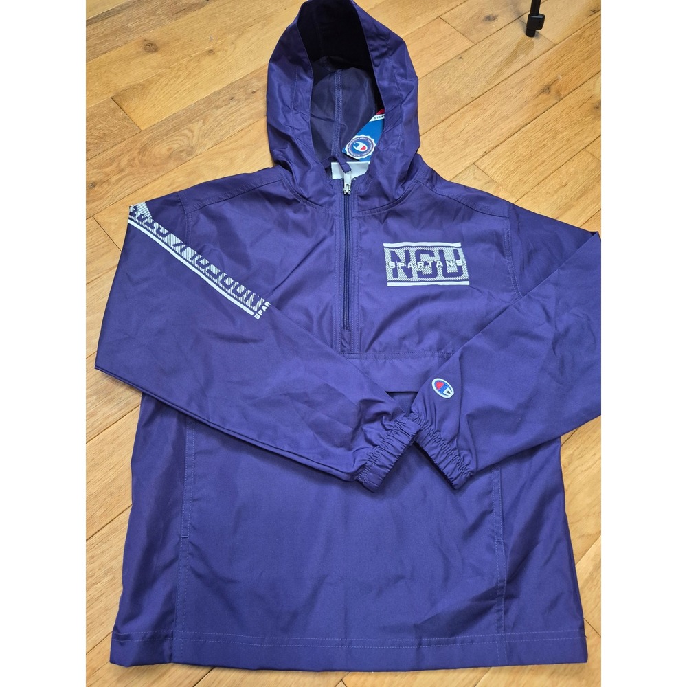Champion Norfolk State University NSU Spartans Packable Windbreaker Purple M